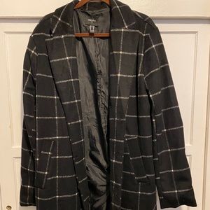 Forever 21 Plaid Trench Coat
